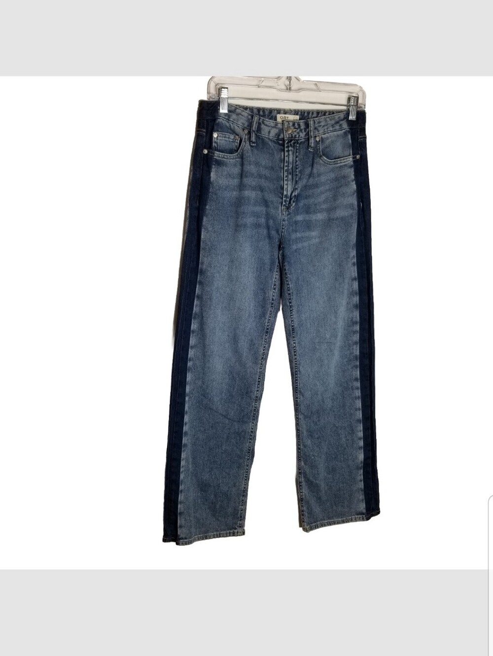 Oat New York Jeans Women's 6/28 High Rise Straight Leg Stretch Blue Denim 28x30